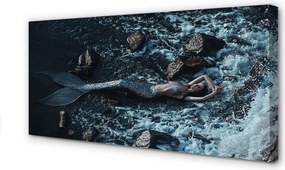 Fotoobraz na płótnie Syrena w Morskiej Toni