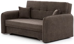 Rozkładana 2-osobowa sofa LAINE, brązowa