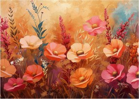 Obraz - Kwiaty łąkowe, malarstwo (70x50 cm)
