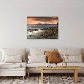 Obraz - Morze i góry (70x50 cm)