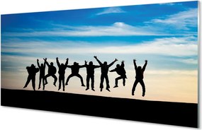 Panel nad Blat Kuchenny Ludzie na tle Nieba i Chmur