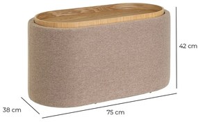 Beżowy puf – Casa Selección