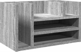 Nadstawka na biurko z przegrodami szary dąb W3-W13