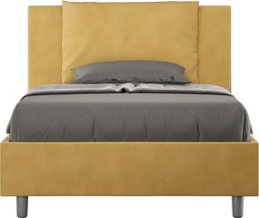 Łóżko bez stelaża tapicerowane 120x190 microfibra okra Antea