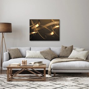 Obraz - Brązowe wstążki (70x50 cm)