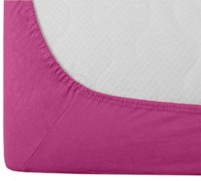 PrzytulneMieszkanie.pl Prześcieradło Jersey EXCLUSIVE purpurowe 180 x 200 cm