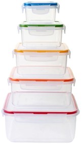LOCKnLOCK Zestaw pojemników na żywność Lockkwadrat, 5 szt.