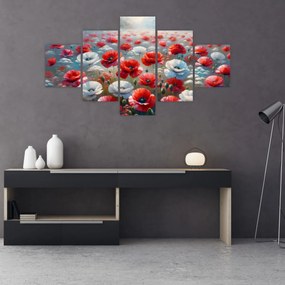 Obraz - Pole maków (125x70 cm)