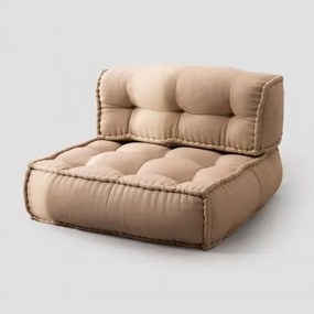 Modułowa Sofa Z Bawełny Yebel Pszenica Brązowa - Sklum