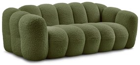 Zielona sofa z materiału bouclé 232 cm Hippolyte – Bobochic Paris