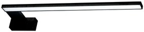 Czarny kinkiet LED nad lustro lewostronny  45x12x4 cmD0-B78