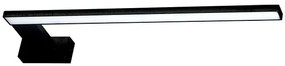 Czarny kinkiet LED nad lustro lewostronny - N016-Faggi 45x12x4 cm