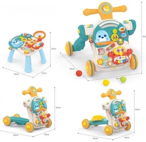 Woopie baby pchacz chodzik stolik edukacyjny hulajnoga jeździk 4w1