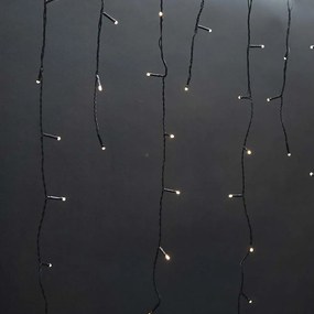 Nedis CLLC180- LED zewnętrzna kurtyna świetlna świąteczna 180 diod LED/7 funkcji 10,9m IP44 ciepła biała