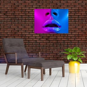 Obraz kolorowych ust (70x50 cm)
