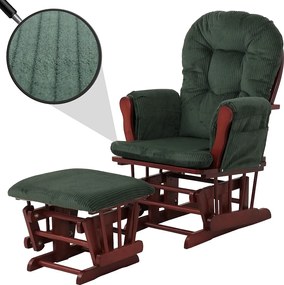 Leżanka MCW-C76,  zielony ciemny stelaż