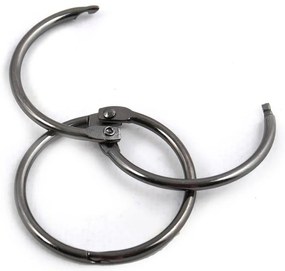 Kółka do zasłony prysznicowej w kolorze matowej czerni zestaw 12 szt. Ringo Small – Spirella