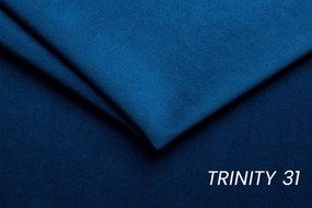 Narożnik Laksaro z funkcją spania prawostronny - niebieski welur Trinity 31