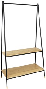 Stojący wieszak z bambusowymi półkami, 90 x 167 x 42 cm, Loft, WENKO