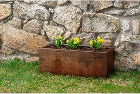 Line Donica ogrodowa 40 x 90 x 30 cm, corten CORGARDEN 1005