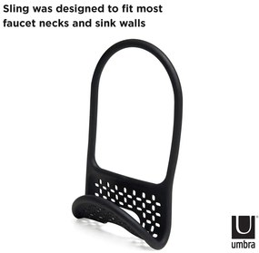 Wiszący plastikowy uchwyt na gąbkę Sling – Umbra