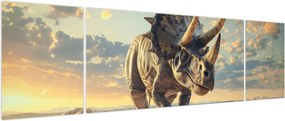 Obraz - Triceratops (170x50 cm)