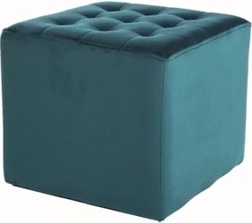 Tapicerowana pufa z ozdobnym siedziskiem Lori Velvet