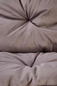 HUDSON Zestaw ogrodowy HUDSON sofa, 2 fotele, ława, popielaty nowoczesny