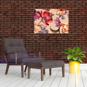 Obraz - Vintage Flowers (70x50 cm)