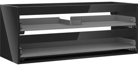 Mexen Box-A korpus szafki podumywalkowej 120 cm, 2 szuflady, czarny połysk - 91AX0-1200-470-2-70