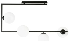 Nowoczesna lampa sufitowa z mlecznymi kloszami - D107 M0-N40