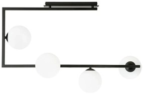 Nowoczesna lampa sufitowa z mlecznymi kloszami  - D107-Solini