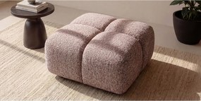 Pufa, podnóżek, tkanina szenilowa Puente, Purprowy, Averro