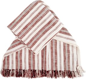 Bawełniany koc w kolorze terakoty 150x200 cm Indira – Tiseco Home Studio