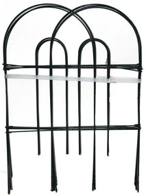 Ogrodzenie ogrodowe 60 cm x 3 m, zielone