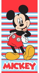 Ręcznik kąpielowy dla dzieci Mickey Mouse Zawsze z uśmiechem, 70 x 140 cm