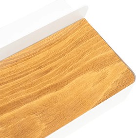 Nowoczesna lampa ścienna biała z LED, z USB i przełącznikiem - Ted