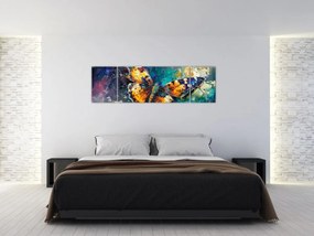 Obraz - Motyl, obraz olejny (170x50 cm)