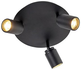 Inteligentny reflektor łazienkowy czarny IP44 z 3 WiFi GU10 - Ducha