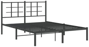 Czarne metalowe łóżko industrialne 120x200 cm - Gexon