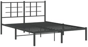 Czarne metalowe łóżko industrialne 120x200 cm K0-D71