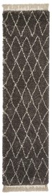 Ciemnoszary chodnik 60x230 cm Boho – Think Rugs