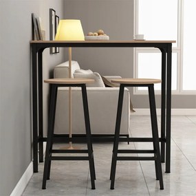 Zestaw barowy stół kuchenny + 2 krzesła hoker