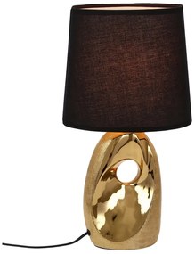 Lampa stołowa z tekstylnym kloszem (wysokość 43 cm) Hierro – Candellux Lighting