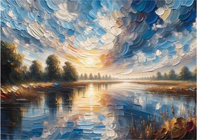 Obraz na szkle - Słońca nad wodą (70x50 cm)