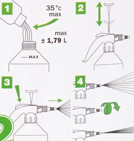 Opryskiwacz ręczny VITO PRO2 RIBIMEX, 2 l