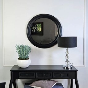 Lustro w czarnej, okrągłej ramie , średnica 76cm