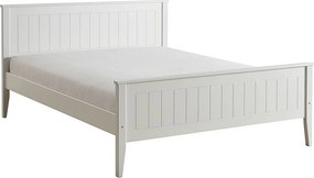 Łóżko 140x200 drewniane Siena, kolor biały