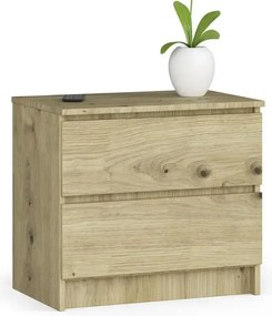 Skandynawska komoda do sypialni dąb artisan - Morgana 3X