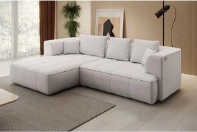 Narożnik ALBIO S Lewostronny z elektryczną regulacją siedziska, funkcja spania, wolnostojący w tkaninie EDEN 02 WERSAL